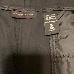 Black wide leg  dress pants